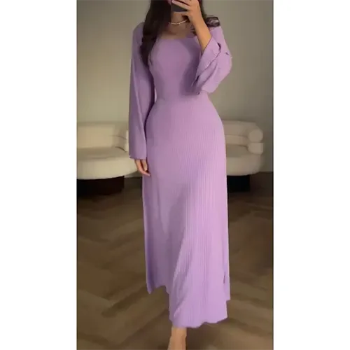 Bee | Robe Femme Elégante à Manches Longues | Robe Maxi