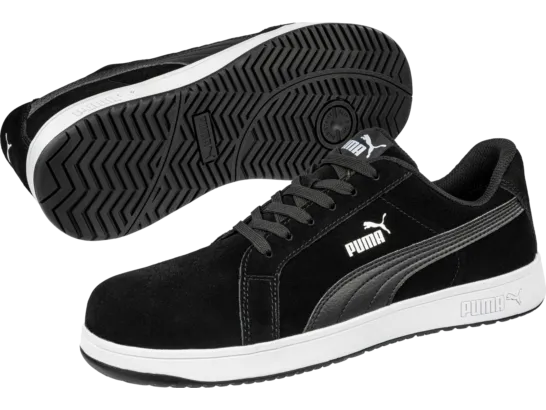 Chaussures de sécurité Iconic Suede S1PL Puma noires