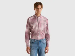 Chemise boutonnée à carreaux