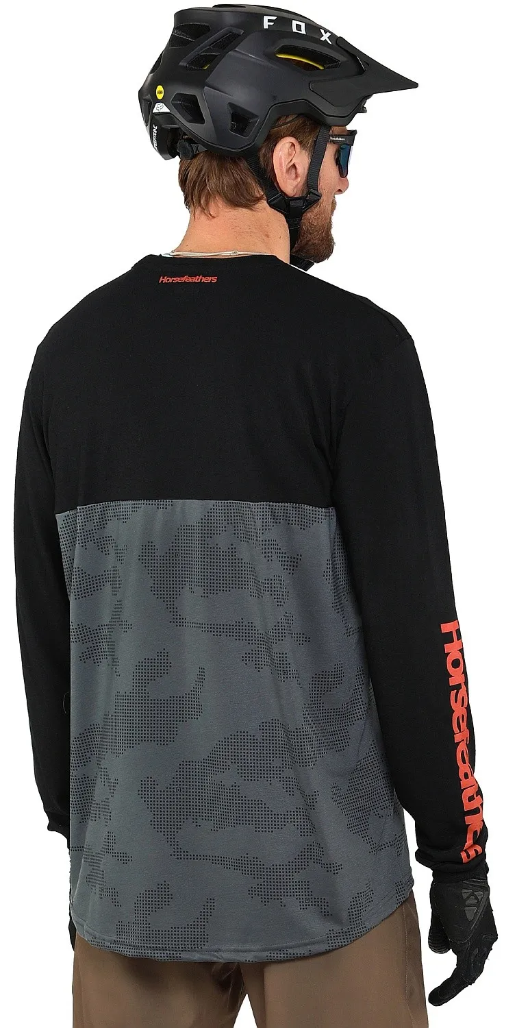 jersey Horsefeathers Fury LS - Digital/Flame - men´s