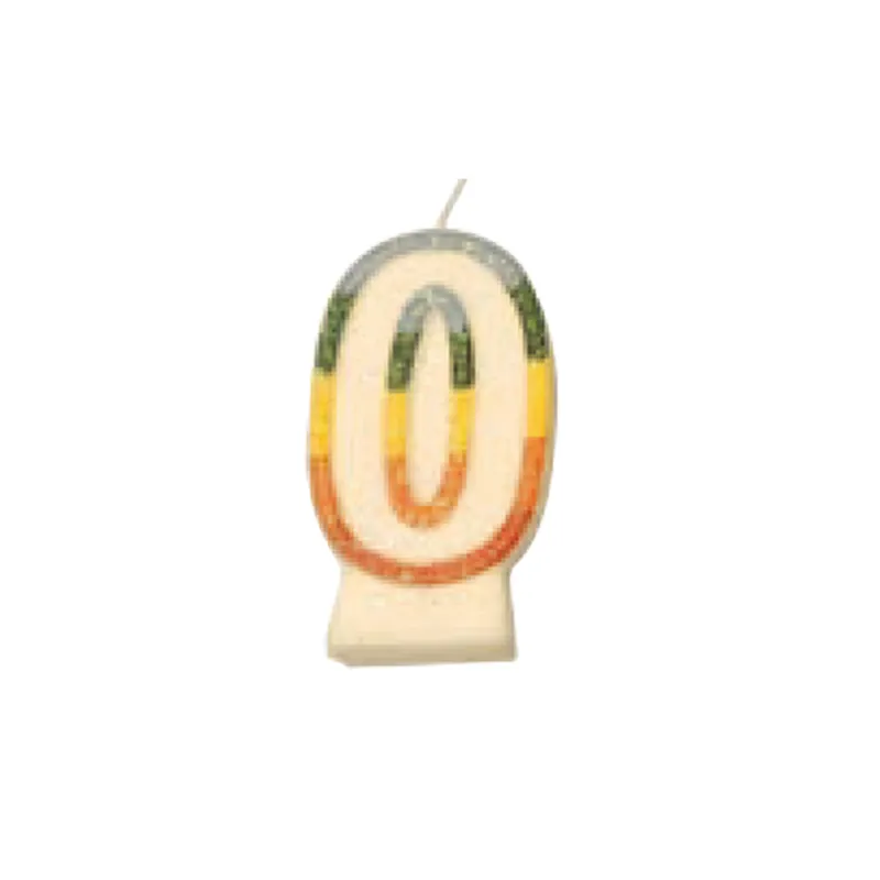 Lot de 24 Bougies Anniversaire N.0 Givre