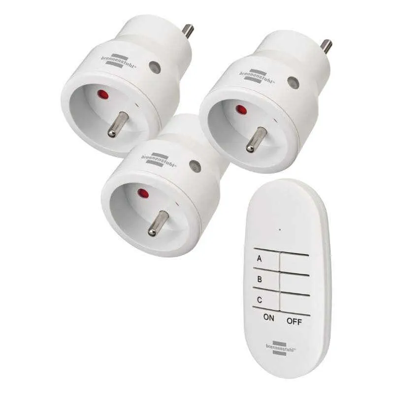 Mini prises connectées télécommande Brennenstuhl 1507071