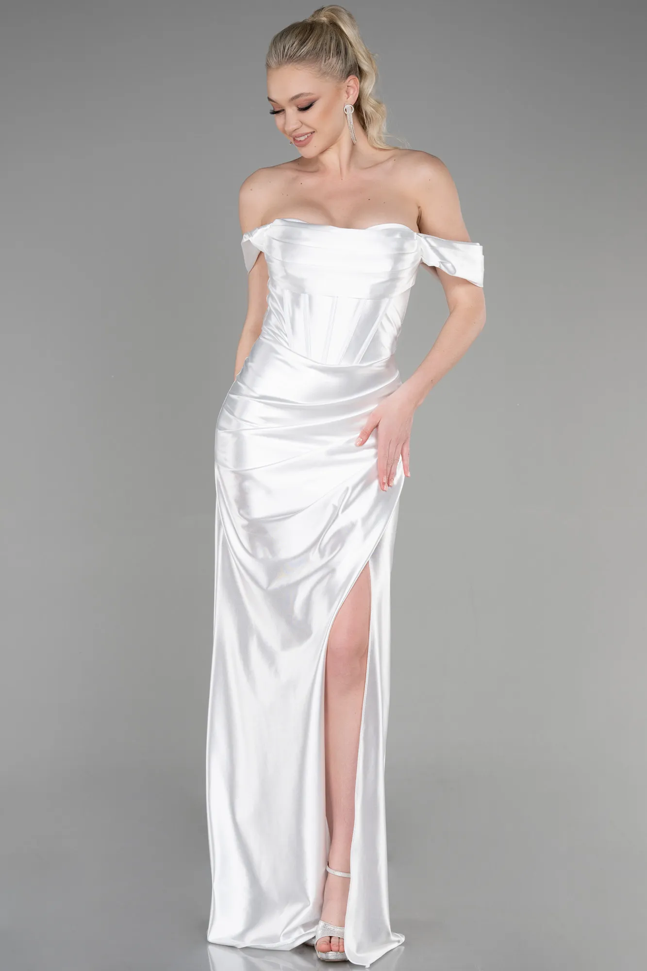 Robe de Soirée Longue Rouge ABU3611