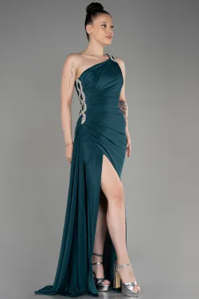 Robe de Soirée Longue Émeraude ABU2964