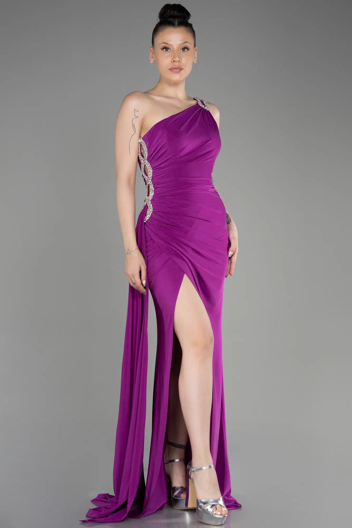 Robe de Soirée Longue Émeraude ABU2964