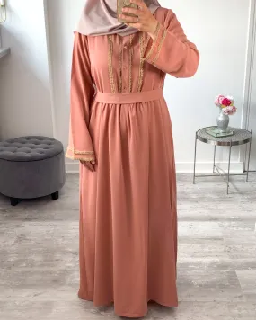 Robe habiba vieux rose