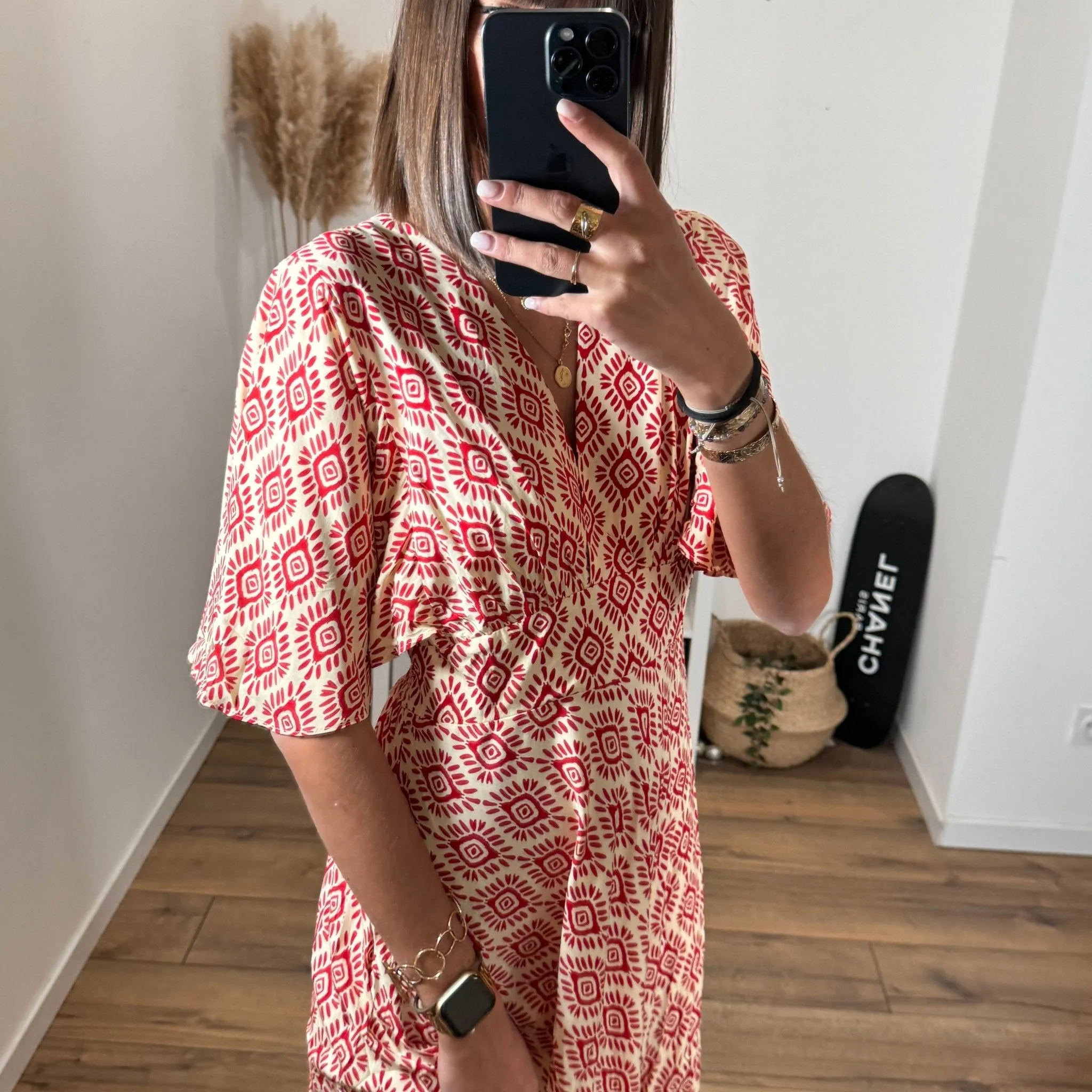 ROBE LONGUE TERRACOTA EYSIA