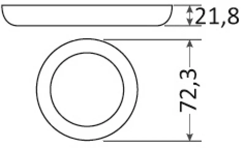 Spot LED encastr. réduit Aruba rond touch interrup
