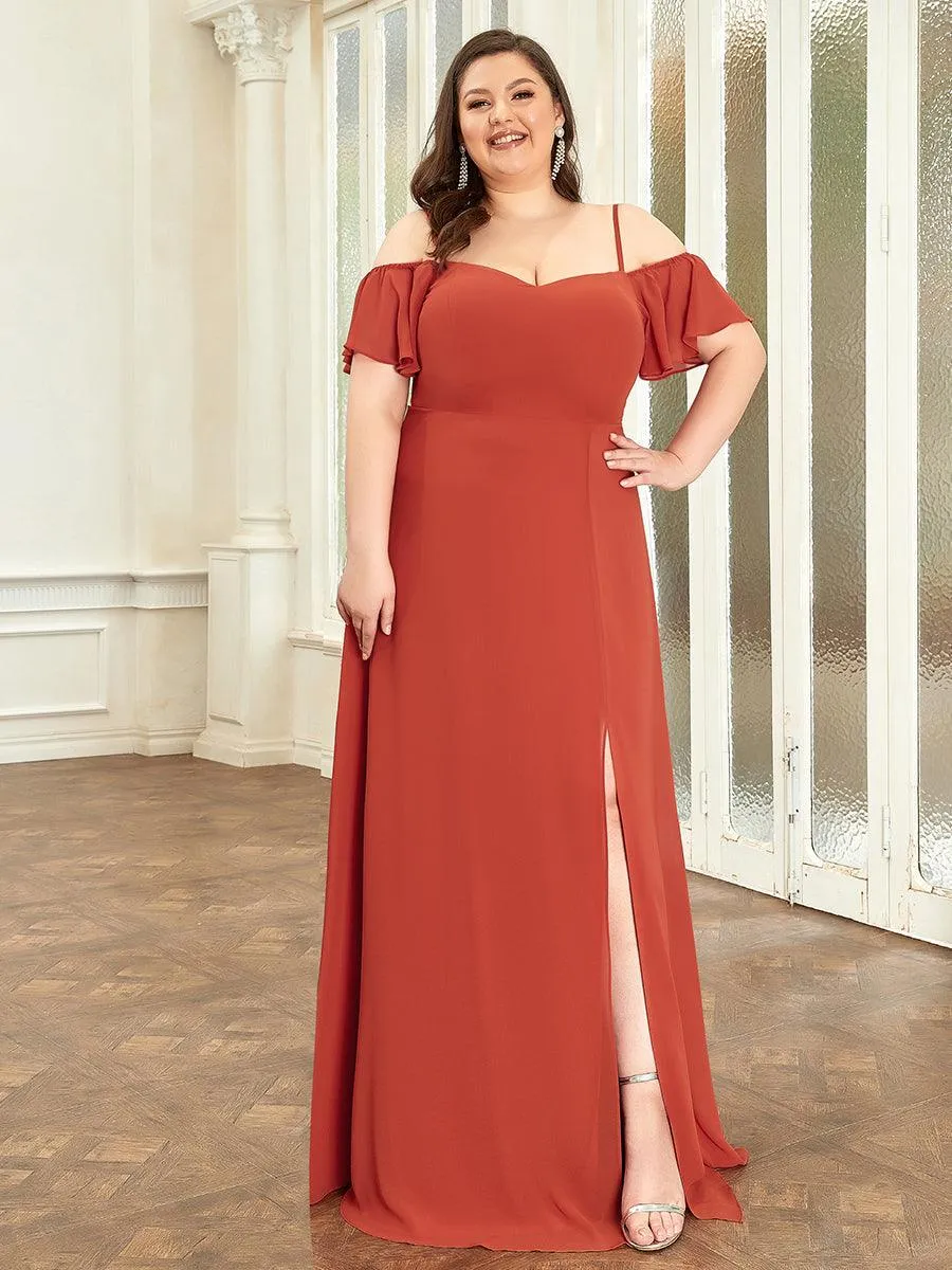 Taille personnalisée Robe de soirée sexy à épaules dénudées et à encolure en V